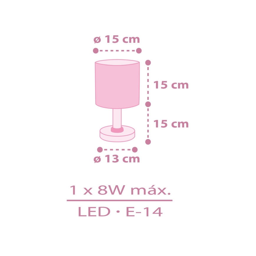 Dalber 42491N - Lampka dziecięca LED FAIRY DREAMS 1xG4/4W/230V różowa