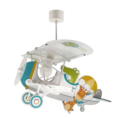 Dalber 54542 - Dziecięcy żyrandol LITTLE CROCODILE 1xE27/15W/230V