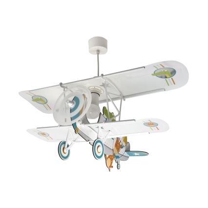 Dalber 54542 - Dziecięcy żyrandol LITTLE CROCODILE 1xE27/15W/230V