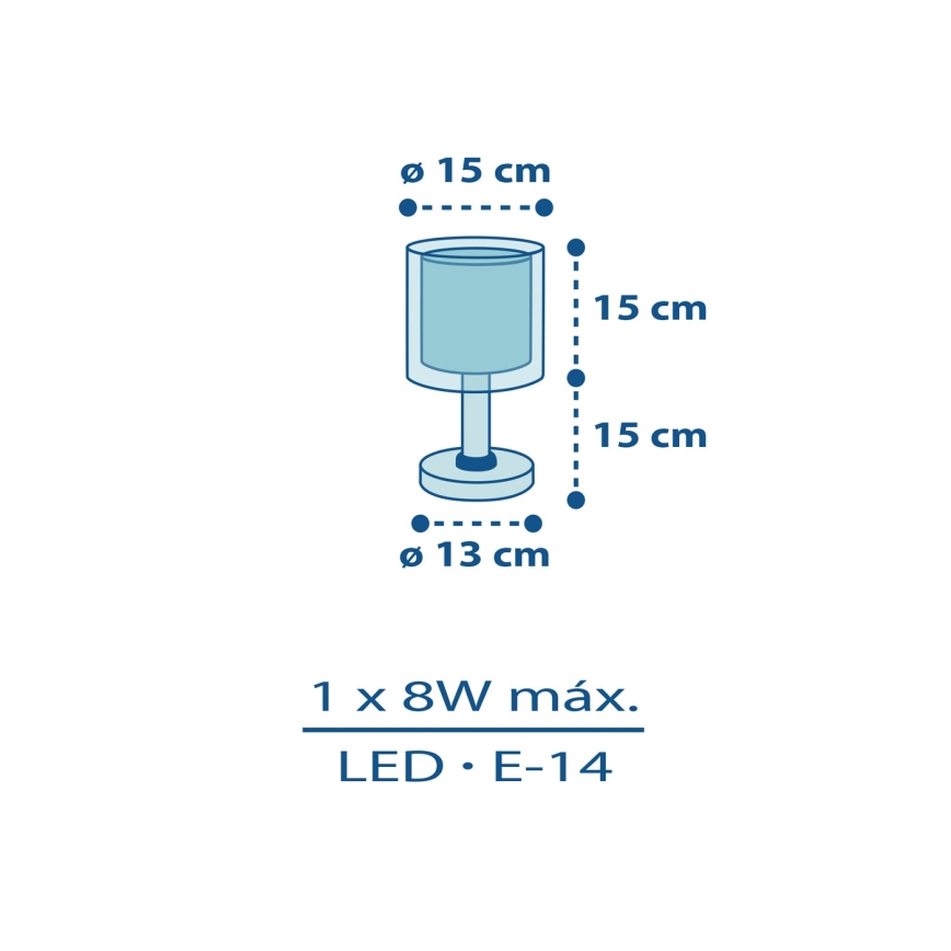Dalber 60611N - Lampka dziecięca LED POLICE 1xG4/4W/230V wielobarwna