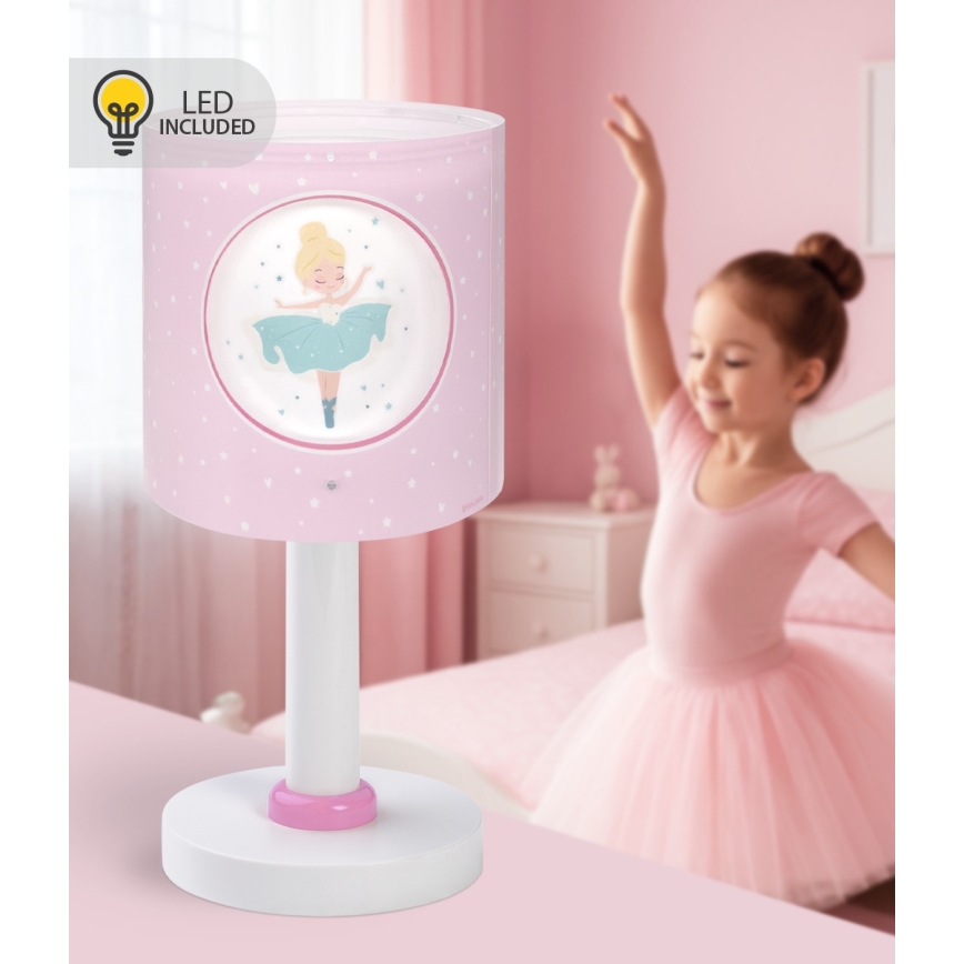Dalber 60911 - LED lampka dziecięca PRINCESS DANCE 1xG4/4W/230V różowa