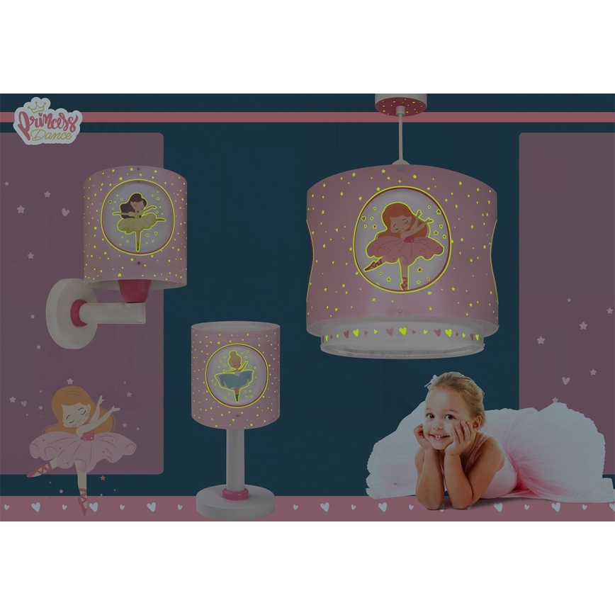 Dalber 60911 - LED lampka dziecięca PRINCESS DANCE 1xG4/4W/230V różowa