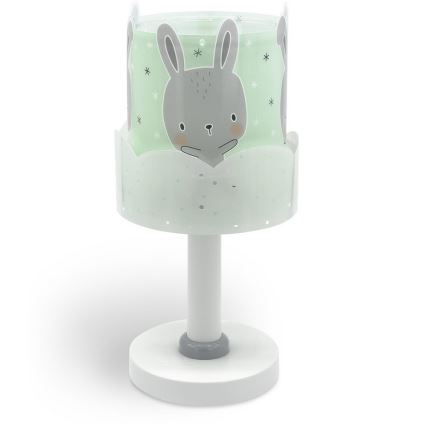 Dalber 61151H - Lampka dziecięca BUNNY 1xE14/40W/230V zielona