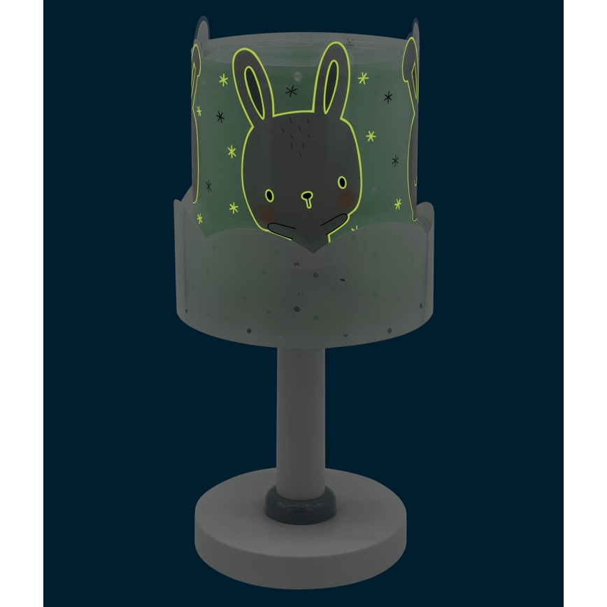 Dalber 61151H - Lampka dziecięca BUNNY 1xE14/40W/230V zielona