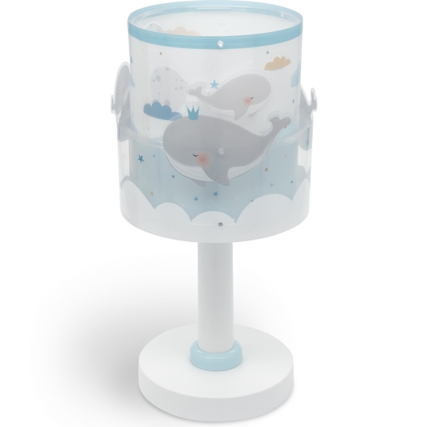 Dalber 61171T - Lampka dziecięca WHALE DREAMS 1xE14/8W/230V niebieski