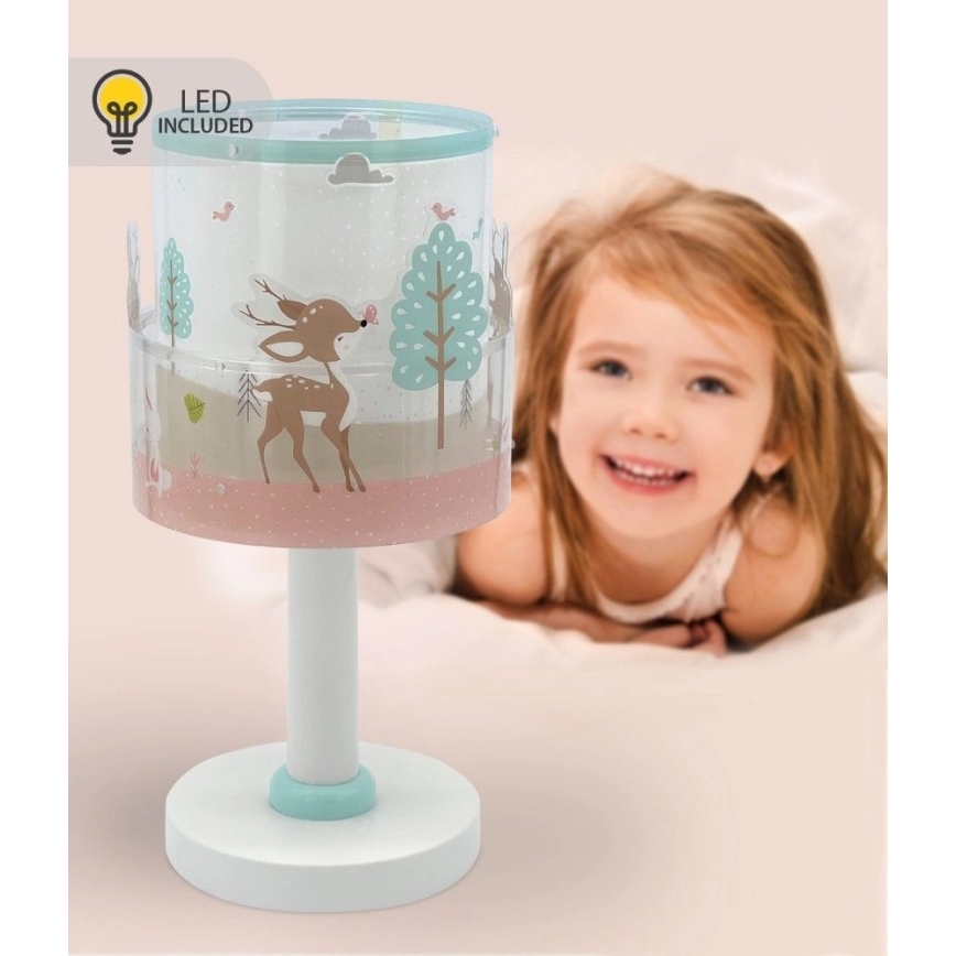 Dalber 61271N - LED lampka dziecięca LOVING DEER 1xG4/4W/230V wielobarwna