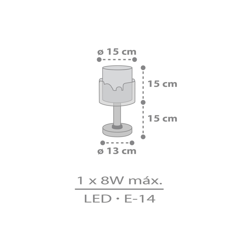 Dalber 61681N - LED lampka dziecięca BABY TRAVEL 1xG4/4W/230V wielobarwna