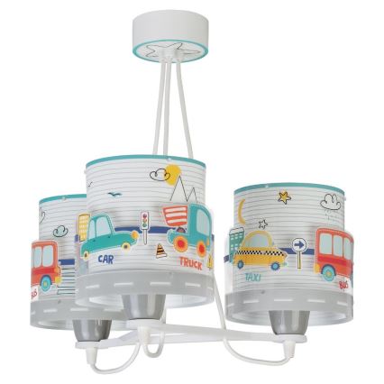 Dalber 61687 - Żyrandol dziecięcy BABY TRAVEL 3xE27/60W/230V