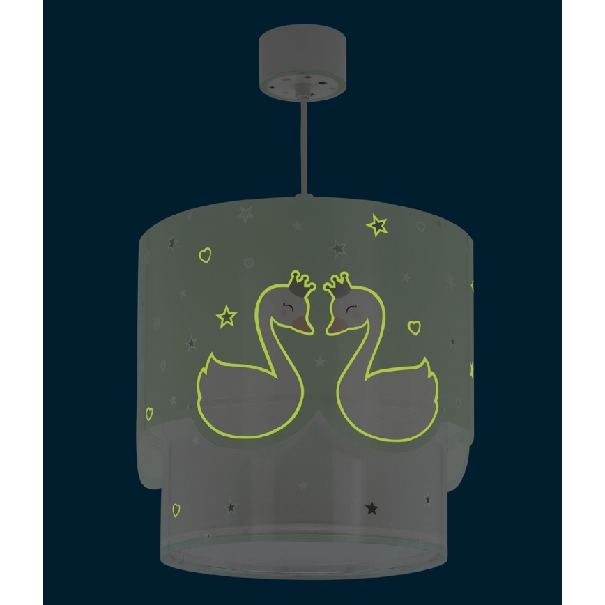 Dalber 61712H - Żyrandol dziecięcy SWEET LOVE 1xE27/60W/230V zielony