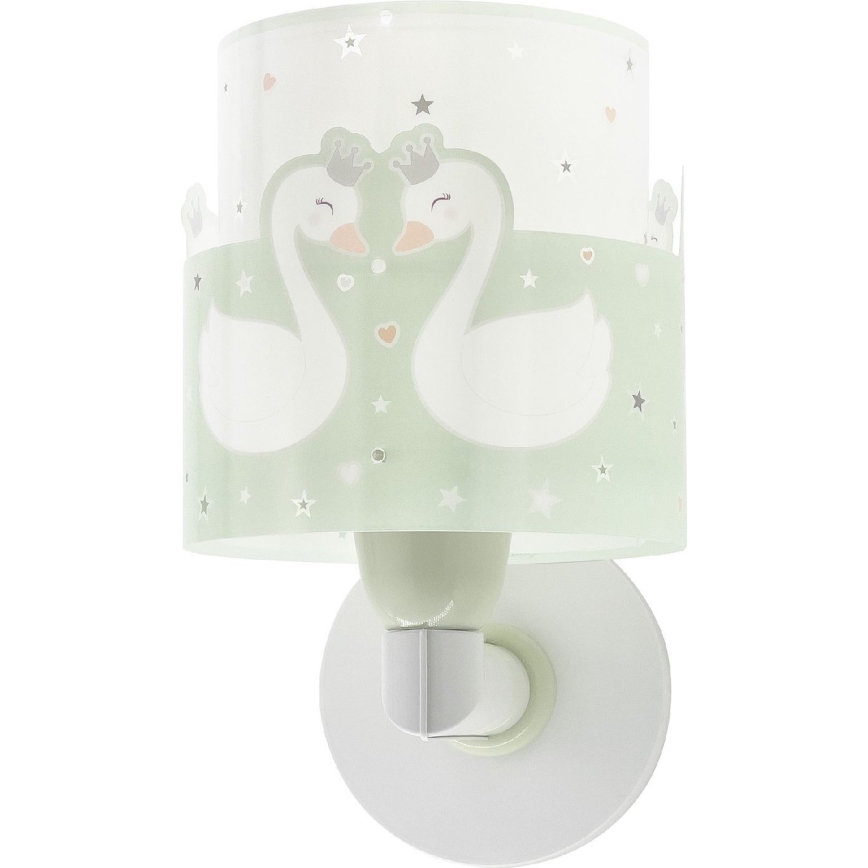 Dalber 61719H - Kinkiet dziecięcy SWEET LOVE 1xE27/60W/230V zielony