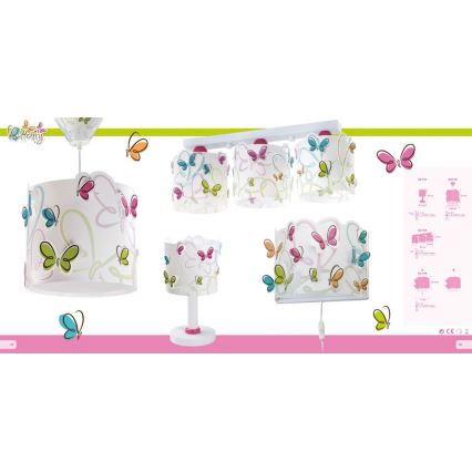 Dalber 62141 - Lampka dziecięca BUTTERFLY 1xE14/40W/230V