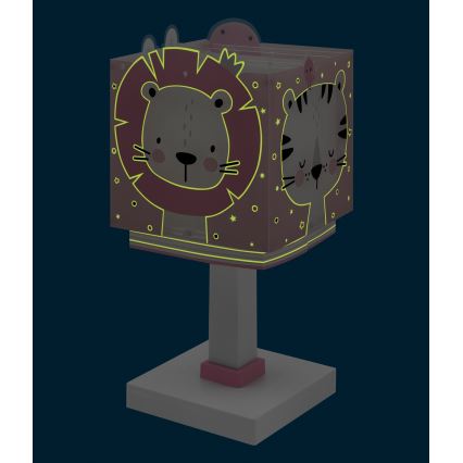 Dalber 63111NS - Dziecięca lampka LED BABY JUNGLE 1xG4/4W/230V różowa