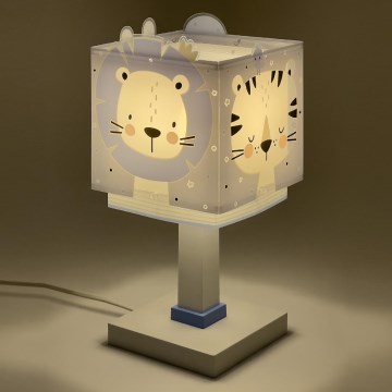 Dalber 63111T - Lampka dziecięca JUNGLE 1xE14/8W/230V niebieska