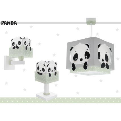 Dalber 63161H - Lampka dziecięca PANDA 1xE14/40W/230V zielona