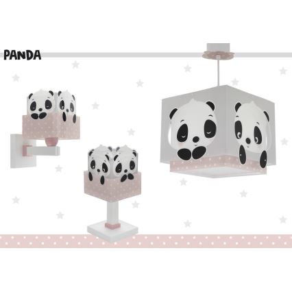 Dalber 63161S - Lampka dziecięca PANDA 1xE14/40W/230V różowy