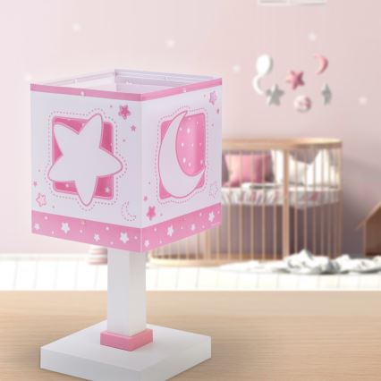 Dalber 63231NS - Lampka dziecięca LED MOONLIGHT 1xG4/4W/230V różowa