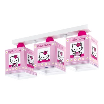 Dalber 63253 - Dziecięca lampa sufitowa HELLO KITTY 3xE27/60W/230V