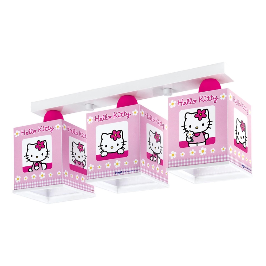 Dalber 63253 - Dziecięca lampa sufitowa HELLO KITTY 3xE27/60W/230V