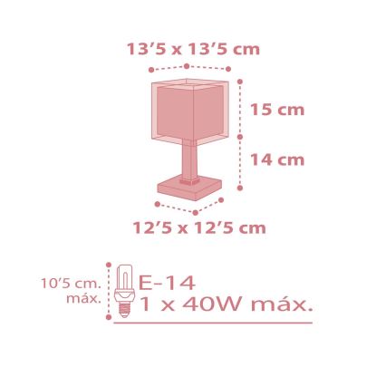 Dalber 63261S - Lampka dziecięca KOALA 1xE14/40W/230V