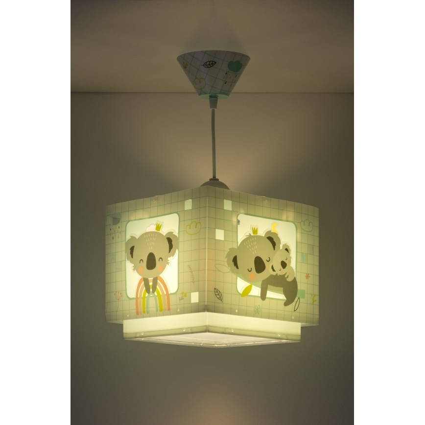 Dalber 63262H - Żyrandol dziecięcy KOALA 1xE27/60W/230V