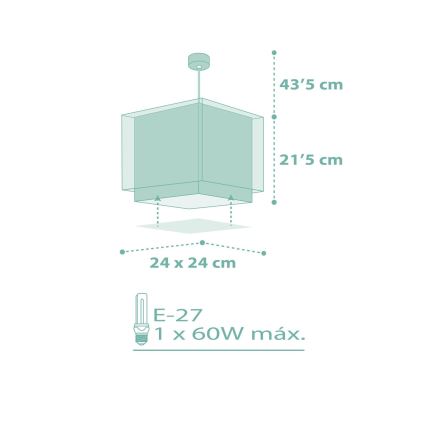 Dalber 63262H - Żyrandol dziecięcy KOALA 1xE27/60W/230V