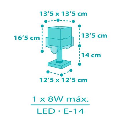 Dalber 63311 - Lampka dziecięca HAPPY JUNGLE 1xE14/8W/230V