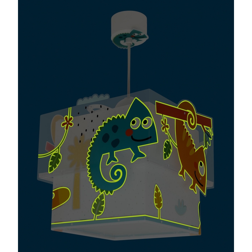 Dalber 63312 - Żyrandol dziecięcy HAPPY JUNGLE 1xE27/15W/230V