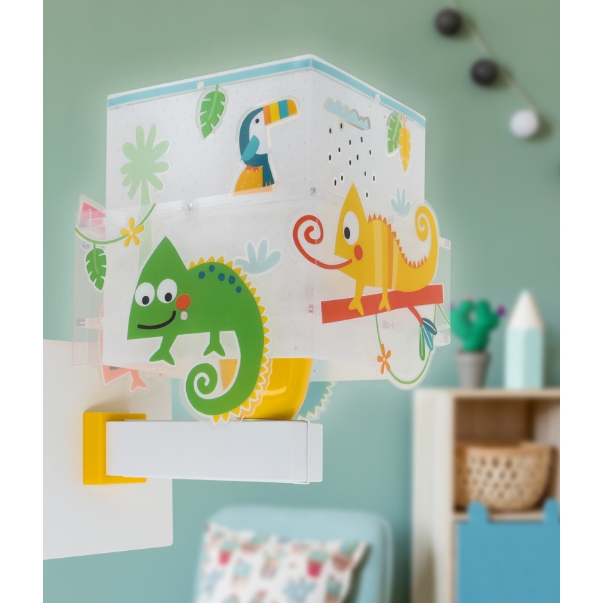 Dalber 63319 - Kinkiet dziecięcy HAPPY JUNGLE 1xE27/15W/230V