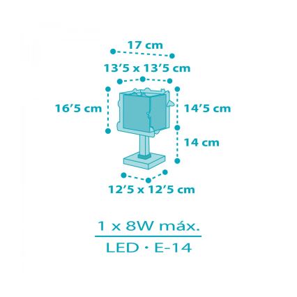 Dalber 63351N - LED lampka dziecięca ROCKET 1xG4/4W/230V wielobarwna