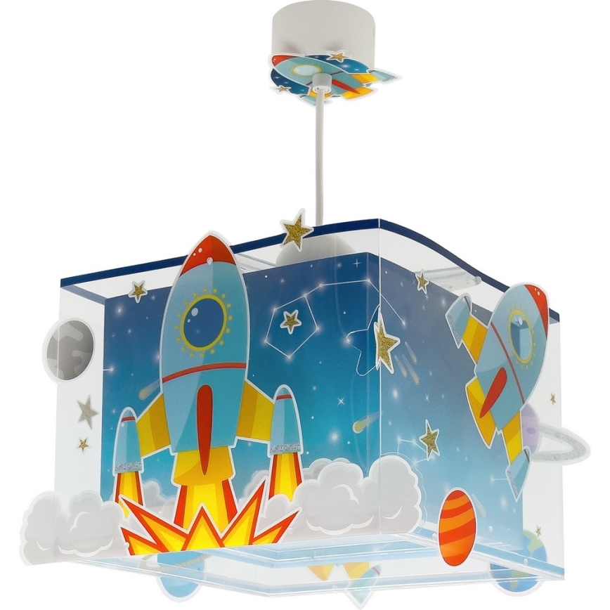 Dalber 63352 - Żyrandol dziecięcy ROCKET 1xE27/15W/230V