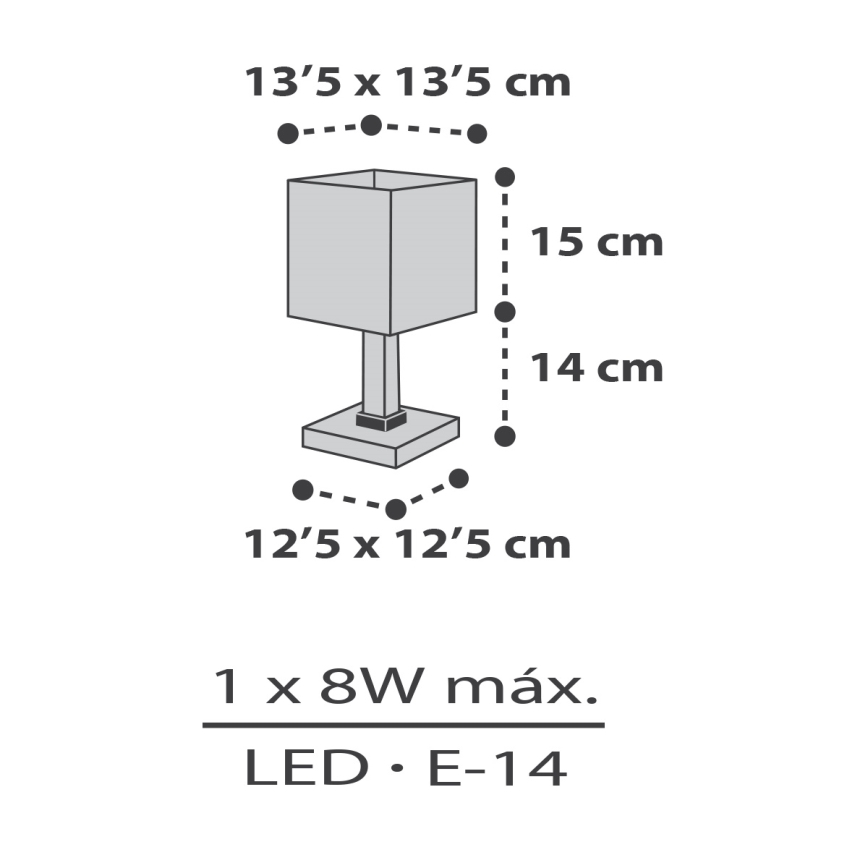 Dalber 63371 - Lampka dziecięca LITTLE PIXEL 1xE14/8W/230V