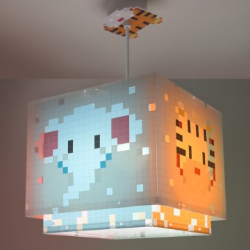 Dalber 63372 - Żyrandol dziecięcy LITTLE PIXEL 1xE27/15W/230V