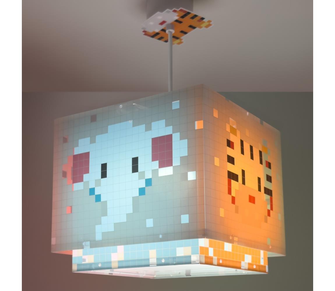 Dalber 63372 - Żyrandol dziecięcy LITTLE PIXEL 1xE27/15W/230V