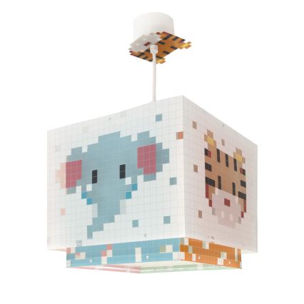 Dalber 63372 - Żyrandol dziecięcy LITTLE PIXEL 1xE27/15W/230V
