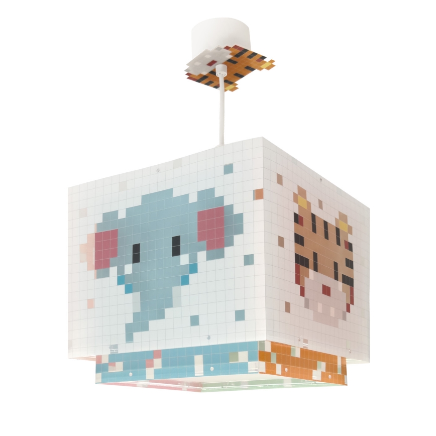 Dalber 63372 - Żyrandol dziecięcy LITTLE PIXEL 1xE27/15W/230V