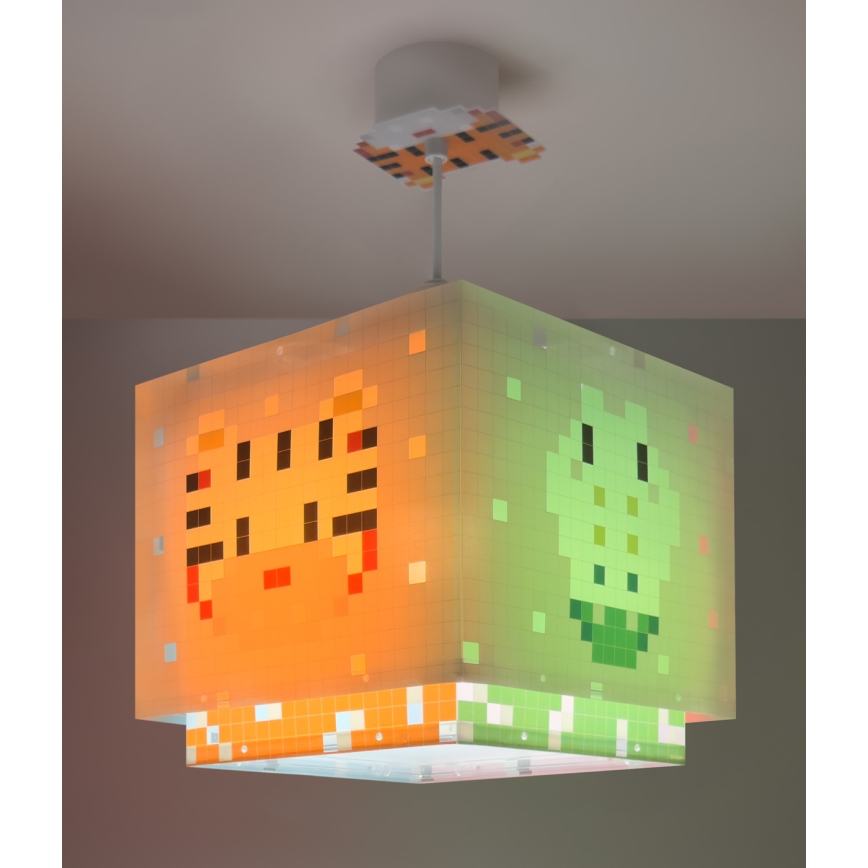 Dalber 63372 - Żyrandol dziecięcy LITTLE PIXEL 1xE27/15W/230V