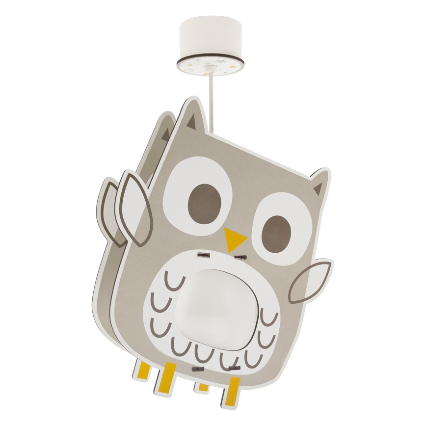 Dalber 63397 - Żyrandol dziecięcy OWL 1xE27/15W/230V