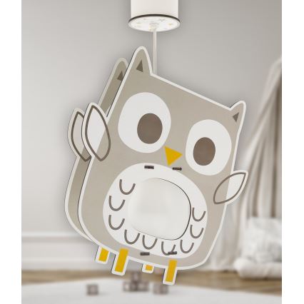 Dalber 63397 - Żyrandol dziecięcy OWL 1xE27/15W/230V