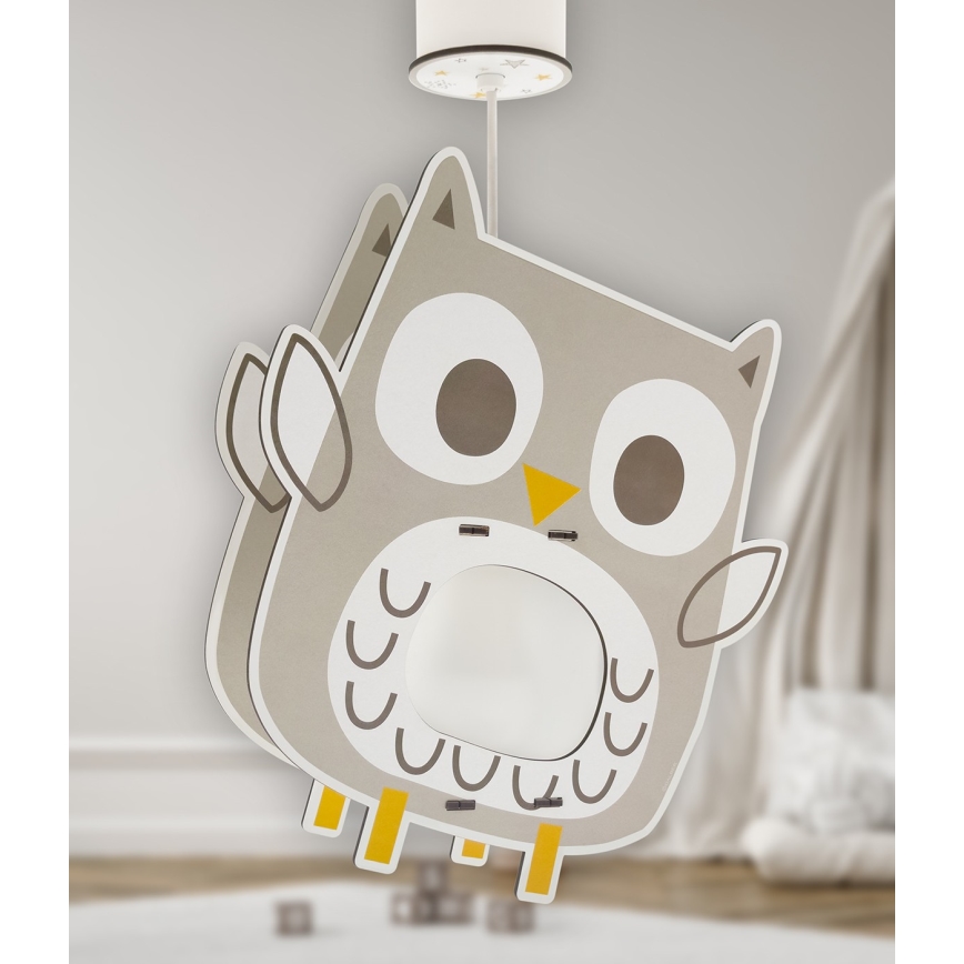 Dalber 63397 - Żyrandol dziecięcy OWL 1xE27/15W/230V
