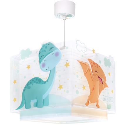 Dalber 63452 - Żyrandol dziecięcy BABY DINOS 1xE27/15W/230V wielobarwny