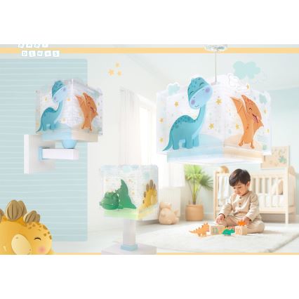 Dalber 63452 - Żyrandol dziecięcy BABY DINOS 1xE27/15W/230V wielobarwny