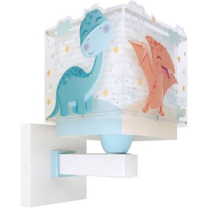Dalber 63459 - Dziecięca lampa ścienna BABY DINOS 1xE27/15W/230V wielobarwna