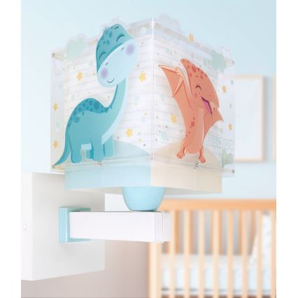 Dalber 63459 - Dziecięca lampa ścienna BABY DINOS 1xE27/15W/230V wielobarwna