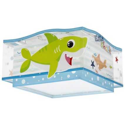 Dalber 63476 - Plafon dziecięcy BABY SHARK 2xE27/60W/230V