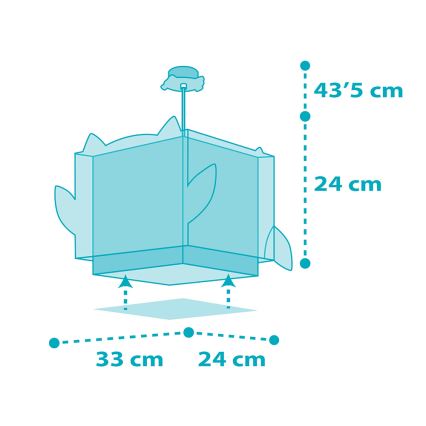 Dalber 64392 - Żyrandol dziecięcy LITTLE OWL 1xE27/60W/230V