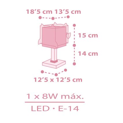 Dalber 64481 -  Lampka dziecięca LITTLE FRIENDS 1xE14/8W/230V