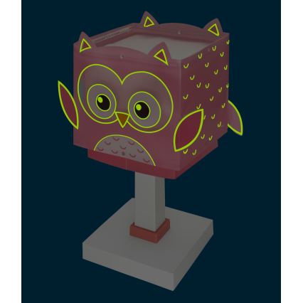 Dalber 64481N - lampka dziecięca LED LITTLE OWL 1xG4/4W/230V różowa
