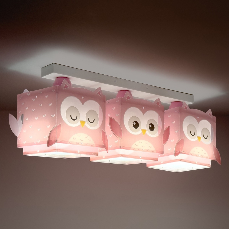 Dalber 64483 - Plafon dziecięcy LITTLE FRIENDS 3xE27/15W/230V