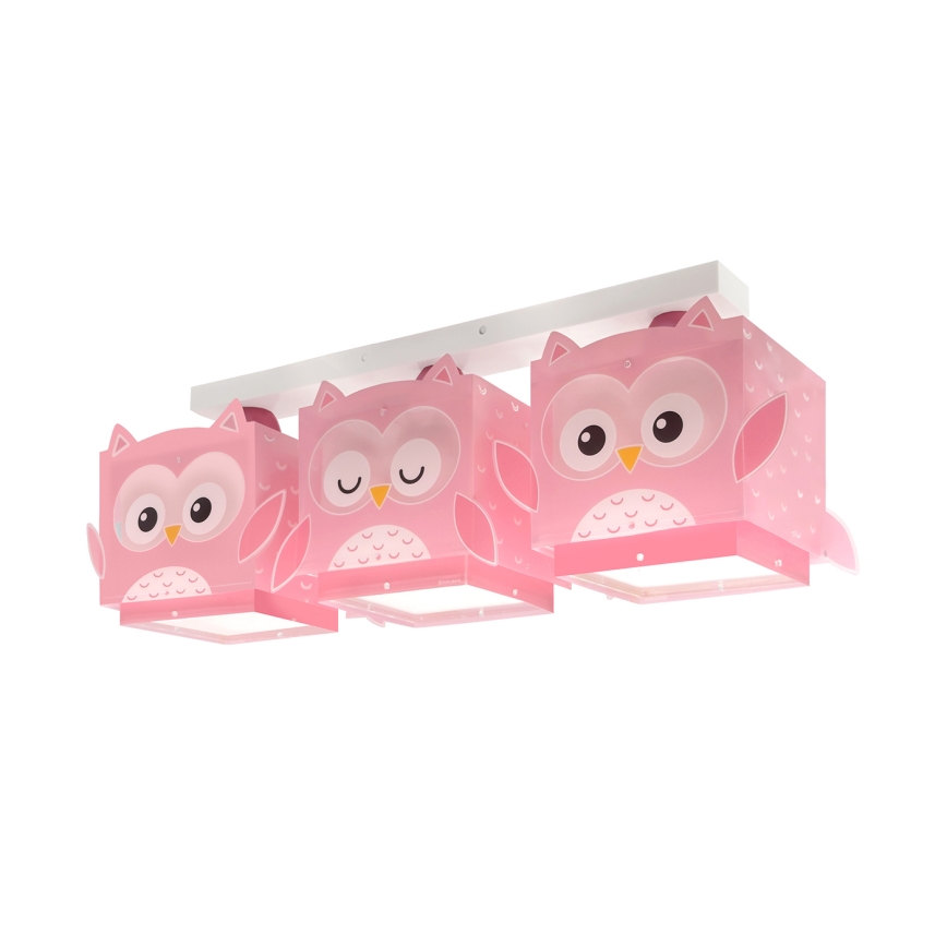 Dalber 64483 - Plafon dziecięcy LITTLE FRIENDS 3xE27/15W/230V
