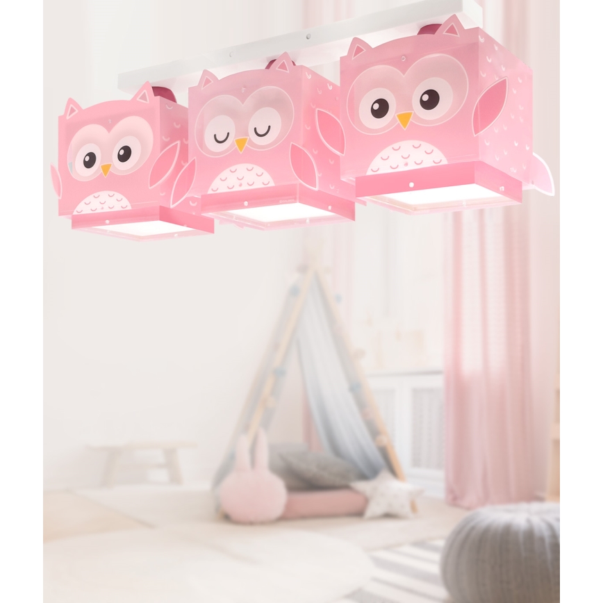 Dalber 64483 - Plafon dziecięcy LITTLE FRIENDS 3xE27/15W/230V